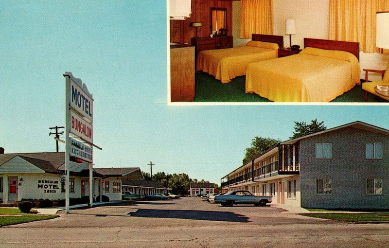 Bungalow Motel - Vintage Postcard (newer photo)